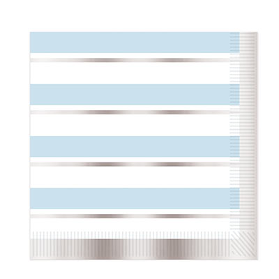 Striped Luncheon Napkins (Pack of 192) Striped Luncheon Napkins, napkins, gold, pink, white, baby shower, girl, wholesale, inexpensive, bulk