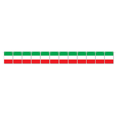 Italian Flag Streamer (Pack of 12) Italian Flag Streamer, Italian flag, Italy, around the world, streamer, decoration, new years eve, wholesale, inexpensive, bulk