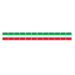 Italian Flag Streamer (Pack of 12) Italian Flag Streamer, Italian flag, Italy, around the world, streamer, decoration, new year's eve, wholesale, inexpensive, bulk