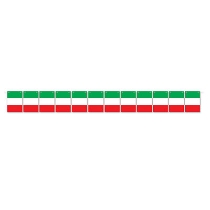 Italian Flag Streamer (Pack of 12) Italian Flag Streamer, Italian flag, Italy, around the world, streamer, decoration, new year's eve, wholesale, inexpensive, bulk