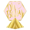 3-D Foil Oh Baby Centerpiece (Pack of 12) 3-D Foil Oh Baby Centerpiece, oh baby, centerpiece, decoration, baby shower, pink, girl, wholesale, inexpensive, bulk