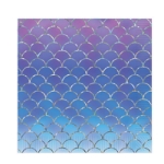 Mermaid Scales Luncheon Napkins (Pack of 192) Mermaid Scales Luncheon Napkins, mermaid, napkins, decoration. luau, wholesale, inexpensive, bulk