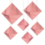 3-D Foil Diamonds (Pack of 72) 3-D Foil Diamonds, rose gold, decoration, diamond, prom, New Year's Eve, bachelorette, wholesale, inexpensive, bulk