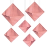 3-D Foil Diamonds (Pack of 72) 3-D Foil Diamonds, rose gold, decoration, diamond, prom, New Years Eve, bachelorette, wholesale, inexpensive, bulk