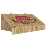 3-D Tiki Bar Awning Wall Decoration (Pack of 6) 3-D Tiki Bar Awning Wall Decoration, tiki bar, luau, decoration, around the world, prom, new year's eve, wholesale, inexpensive, bulk