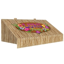 3-D Tiki Bar Awning Wall Decoration (Pack of 6) 3-D Tiki Bar Awning Wall Decoration, tiki bar, luau, decoration, around the world, prom, new year's eve, wholesale, inexpensive, bulk