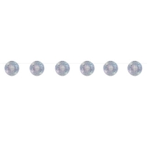 Disco Ball Streamer (Pack of 12) Disco Ball Streamer, disco ball, streamer, decoration, 70's, decade, new year's eve, wholesale, inexpensive, bulk