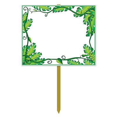 "Blank" Jungle Yard Sign (Pack of 6) "Blank" Jungle Yard Sign, jungle, yard sign, decoration, wholesale, inexpensive, bulk