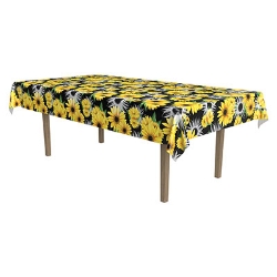 Sunflower Tablecover (Pack of 12) Sunflower Tablecover, sunflower, table cover, decoration, sunflower, spring, summer, wholesale, inexpensive, bulk