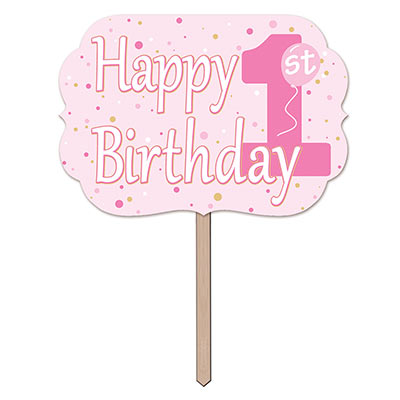 1st Birthday Yard Sign (Pack of 6) 1st Birthday Yard Sign, 1st birthday, yard sign, decoration, birthday, wholesale, inexpensive, bulk