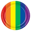 Rainbow Plates (Pack of 96) Rainbow Plates, rainbow, pride, new years eve, wholesale, inexpensive, bulk