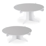 Cake Stands (Pack of 24) Cake Stands, cake, stands, decoration, white, birthday, retirement, baby shower, bachelorette, anniversary, wedding, wholesale, inexpensive, bulk