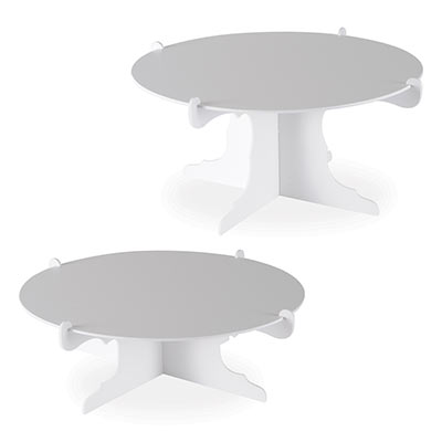 Cake Stands (Pack of 24) Cake Stands, cake, stands, decoration, white, birthday, retirement, baby shower, bachelorette, anniversary, wedding, wholesale, inexpensive, bulk