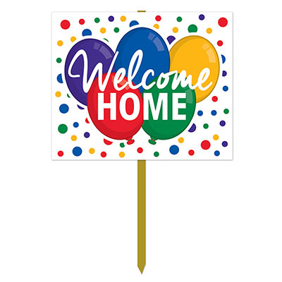 Welcome Home Yard Sign (Pack of 6) Welcome Home Yard Sign, welcome home, yard sign, decoration, wholesale, inexpensive, bulk