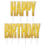 Plastic Jumbo Happy Birthday Yard Sign Set (Pack of 4) Plastic Jumbo Happy Birthday Yard Sign Set, happy birthday, birthday, yard sign, decoration, wholesale, inexpensive, bulk