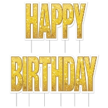 Plastic Jumbo Happy Birthday Yard Sign Set (Pack of 4) Plastic Jumbo Happy Birthday Yard Sign Set, happy birthday, birthday, yard sign, decoration, wholesale, inexpensive, bulk