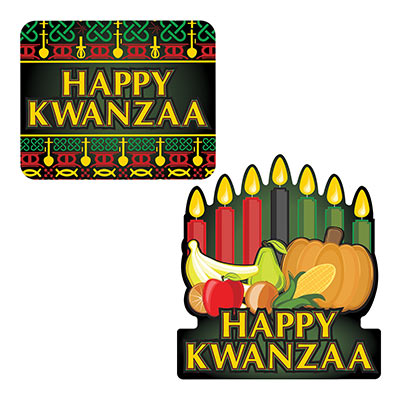 Happy Kwanzaa Signs (Pack of 24) Happy Kwanzaa Signs, Kwanzaa, decoration, wholesale, inexpensive, bulk