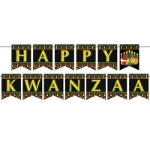Happy Kwanzaa Streamer (Pack of 12) Happy Kwanzaa Streamer, Kwanzaa, streamer, decoration, wholesale, inexpensive, bulk