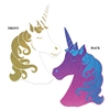 DISC-Unicorn Cutout (Pack of 12) Unicorn Cutout, unicorn, decoration, fantasy, birthday, wholesale, inexpensive, bulk