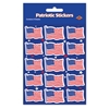 U S Flag Stickers (Pack of 12) Patriotic, flag, american, US, red, white, blue, stickers, july 4th