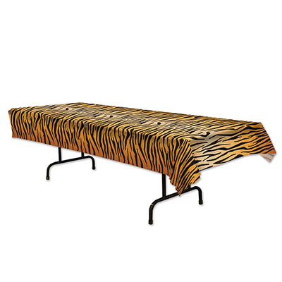 Tiger Print Tablecover printed with a realistic tiger look.