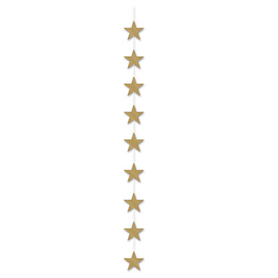 Gold Metallic Star Stringers (Pack of 12) Star Stringer, star, stringer, gold, decoration, wholesale, inexpensive, bulk, new years eve, prom, metallic, awards night, hollywood