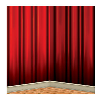 Red Curtain Backdrop great for photos to be taken for a themed party