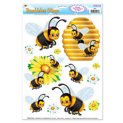 Bumblebee wall Clings for a summer themed party