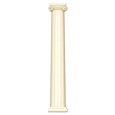 Antique White Jointed Column Pull-Down Cutout 