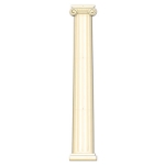 Antique White Jointed Column Pull-Down Cutout 