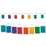 Bright Hanging Rainbow Lantern Garland 