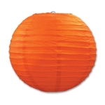 Hanging Orange Paper Lanterns