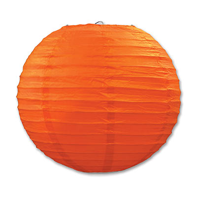 Hanging Orange Paper Lanterns