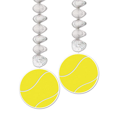 Tennis Ball Danglers (Pack of 24) Tennis Ball Danglers, tennis ball, danglers, decoration, sport, wholesale, inexpensive, bulk