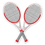 Tennis Racquets Cutout (Pack of 12) Tennis Racquets Cutout, tennis, racquets, cutout, decoration, sport, wholesale, inexpensive, bulk