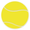 Tennis Ball Cutout (Pack of 12) Tennis Ball Cutout, tennis ball, cutout, decoration, tennis, wholesale, inexpensive, bulk