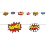 Super Hero Action Signs Streamer with different sayings