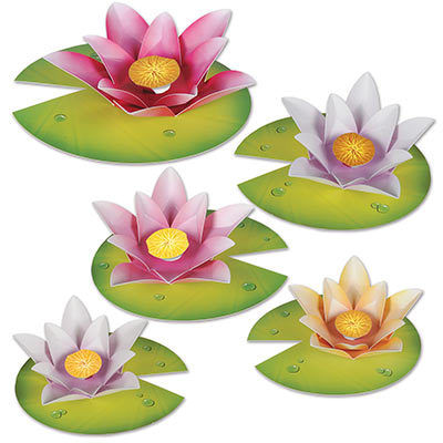 Water Lily Paper Flowers wall decorations