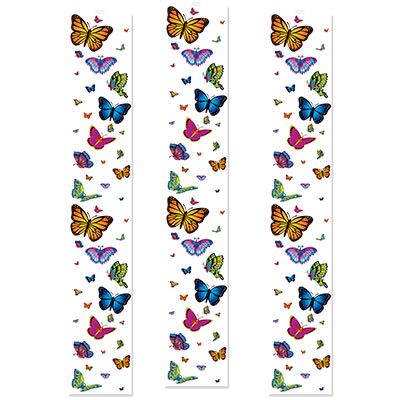 Colorful Butterfly Party Panels hanging decorations