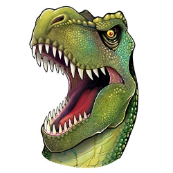 T-Rex Head Dinosaur Cutout wall decoration