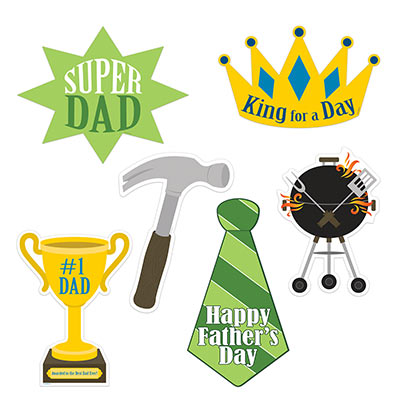 Fathers Day Cutouts (Pack of 72) Fathers Day Cutouts, fathers day, cutouts, decoration, wholesale, inexpensive, bulk