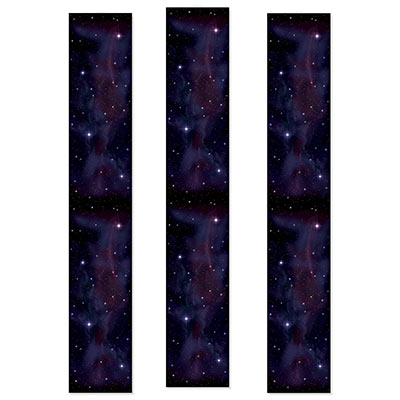 Starry Night Party Panels looks like a dark starry night in the woods.