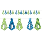 Happy Father's Day Streamer (Pack of 12) Happy Father's Day Streamer, happy father's day, father's day, streamer, decoration, wholesale, inexpensive, bulk