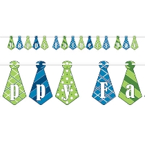 Happy Father's Day Streamer (Pack of 12) Happy Father's Day Streamer, happy father's day, father's day, streamer, decoration, wholesale, inexpensive, bulk