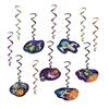 Spaceship Whirls with assorted metallic whirls and icons attached of space ships.