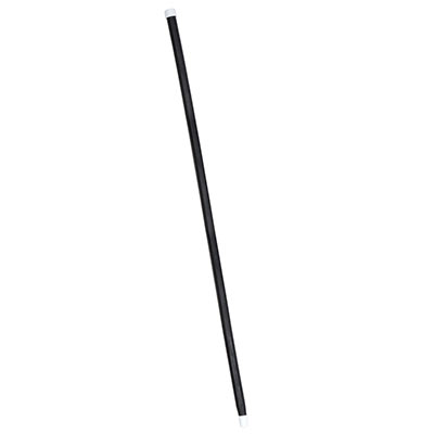 Theatrical Cane made of black plastic material with white tips.