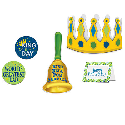 Fathers Day King For A Day Kit (Pack of 30) Fathers Day King For A Day Kit, fathers day, decoration, crown, frame, wholesale, inexpensive, bulk