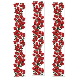 Roses Party Panels with a clear background and lots of gorgeous roses.
