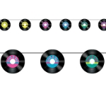 The Records Streamer has icon records attached with fun 50's colors.