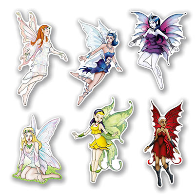 The Fairy Cutouts is printed with six different cutouts of fairies including colors. 